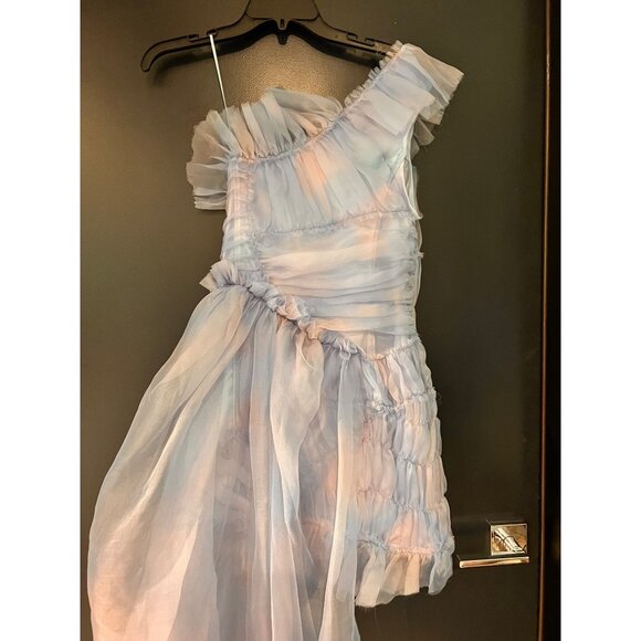COLLINA STRADA LILAC PERIWINKLE PLAID JAZZELLE MINI DRESS Size M - Picture 7 of 13